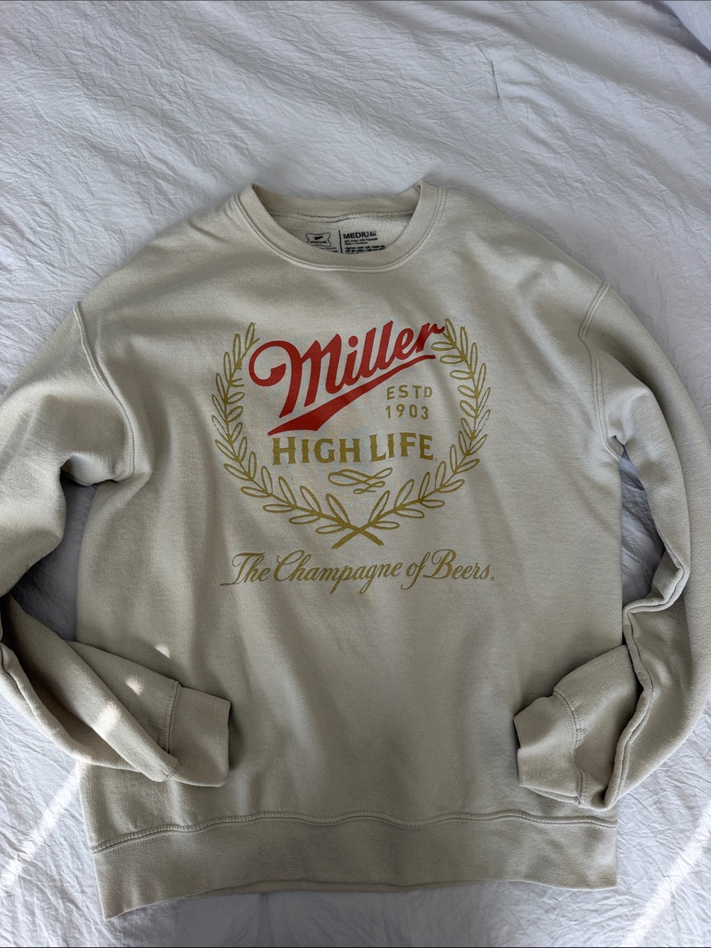 Logo Crewneck Sweater - Cream